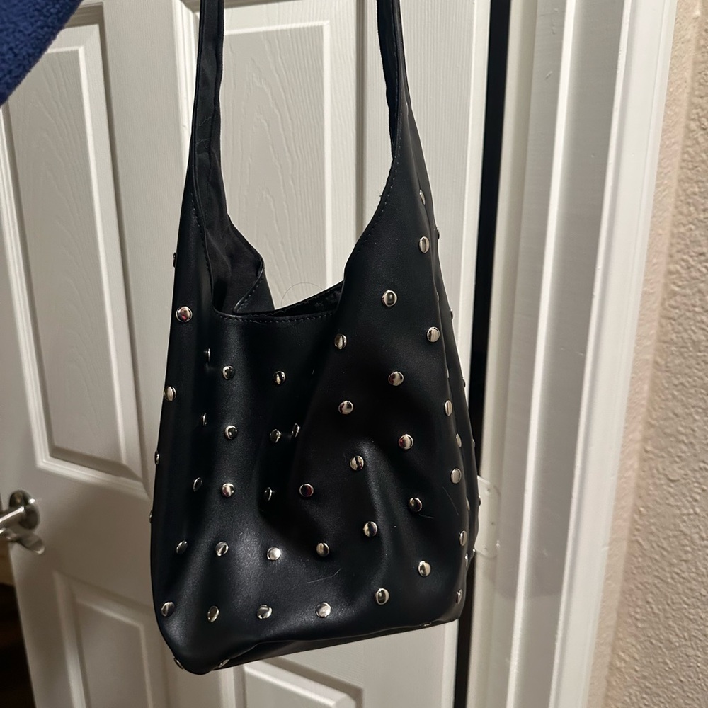 Studded Black Handbag
